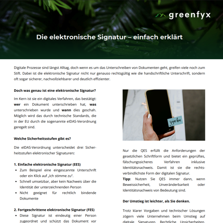 Whitepaper über elektronische Signaturen, einfach erklärt